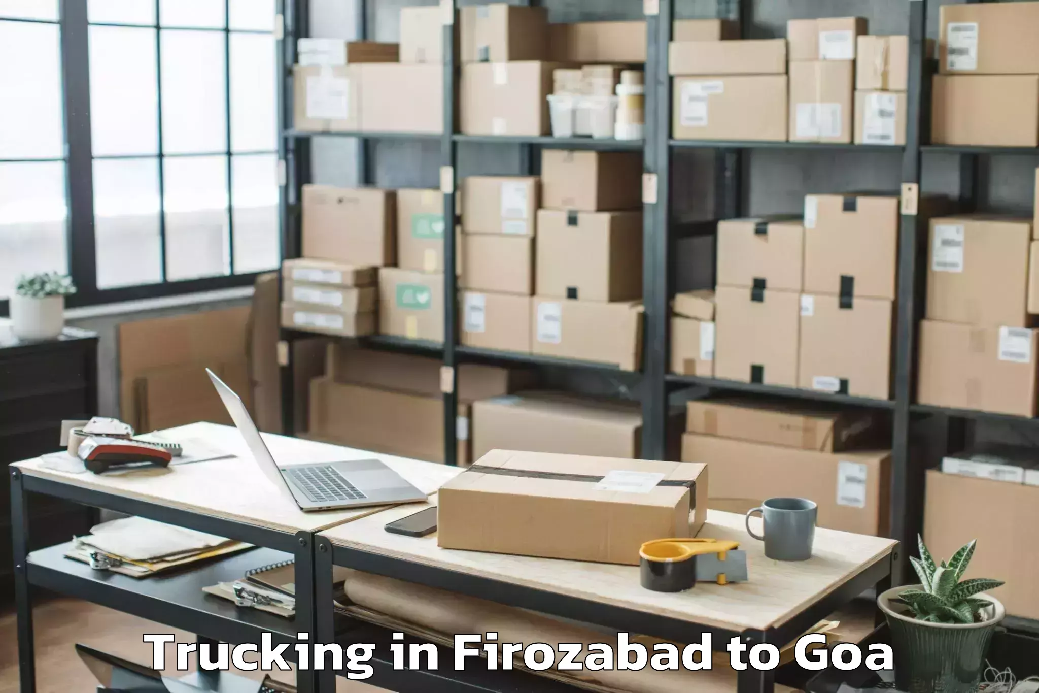 Professional Firozabad to Sanguem Trucking